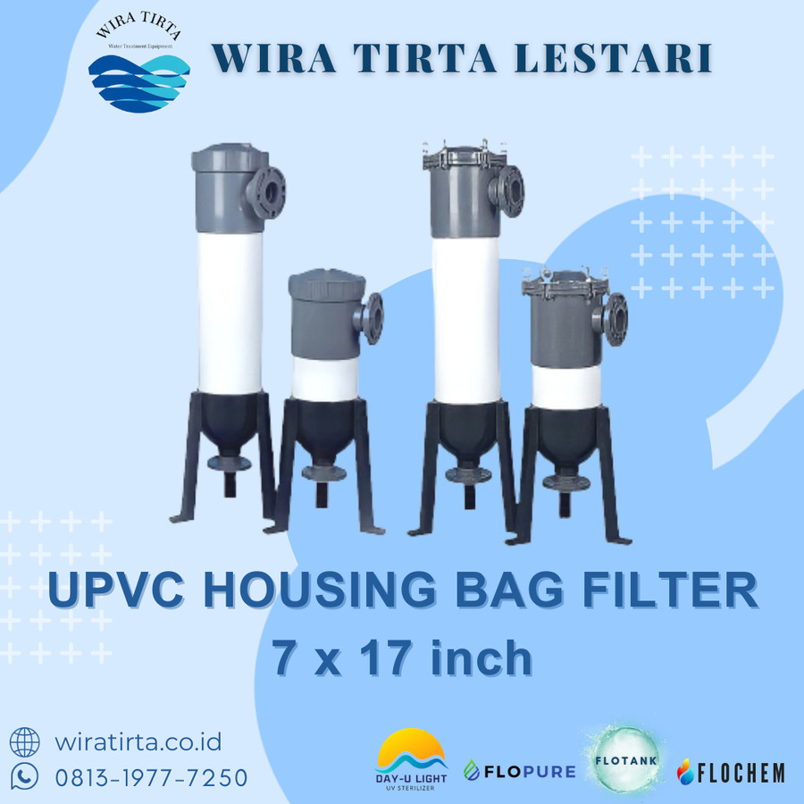 Housing Bag Filter PVC 7 x 17 inch