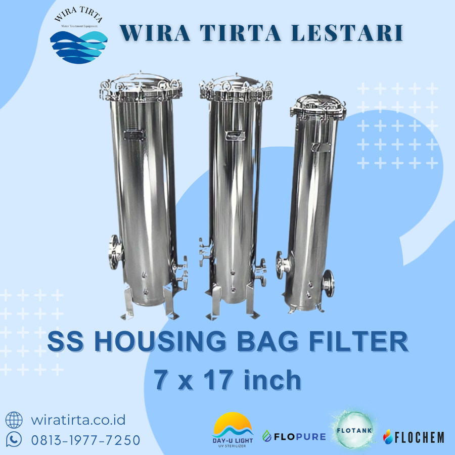 Housing Bag Filter Stainless Steel 304 | 7 x 17 inch