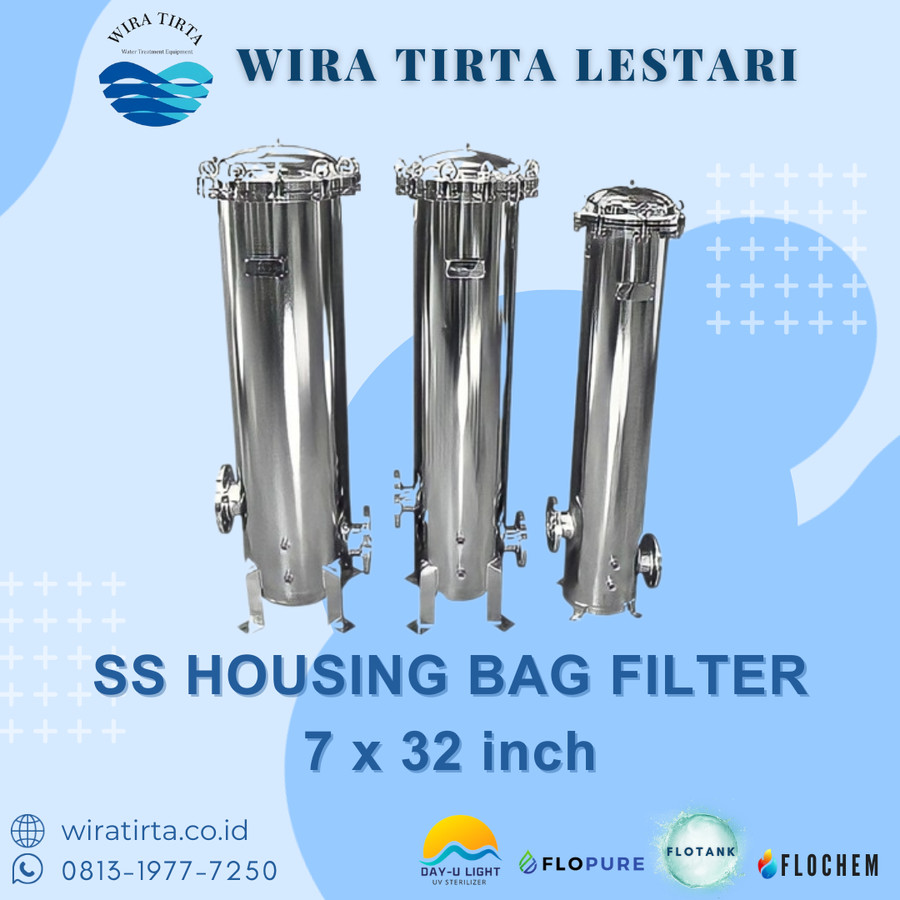 Housing Bag Filter Stainless Steel 304 | 7 x 32 inch